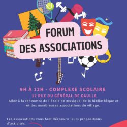 affiche du forum des associations de dambach-la-ville le 6 septembre 2025