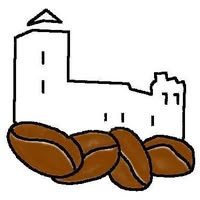 On y voit le château du bernstein et du café
